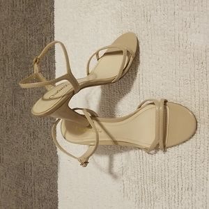 Chadwicks Taupe 4" strappy sandal. Size 6-1/2